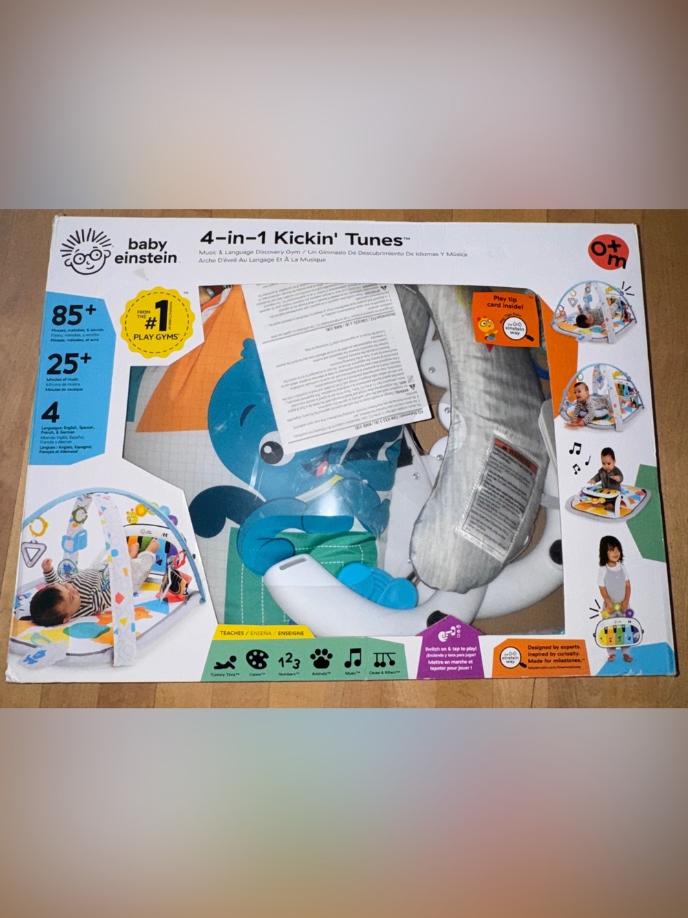 Baby Einstein 4-in-1 Kickin’ Tunes Music & Language discovery play gym activity